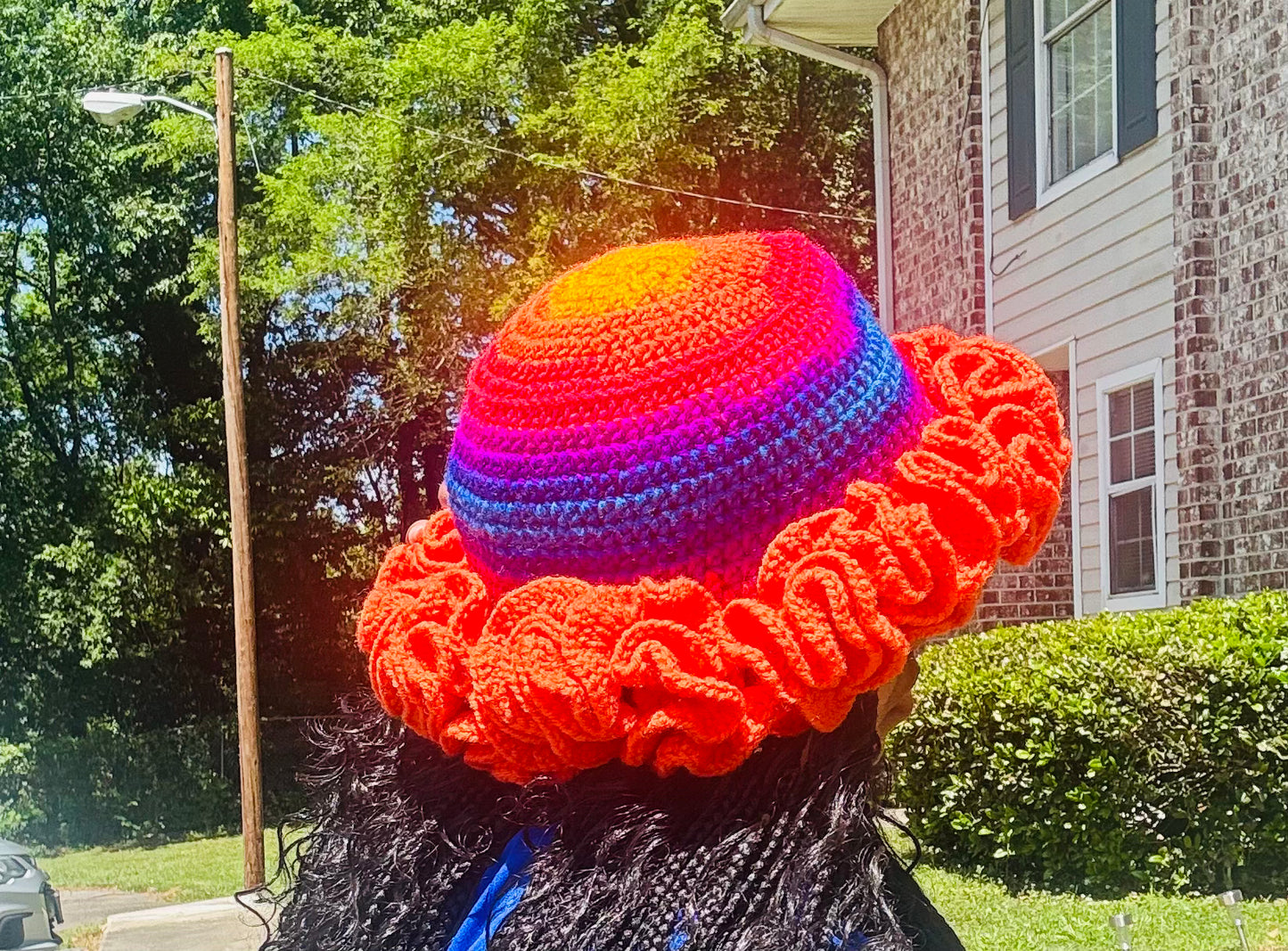 Crochet Ruffle Hat