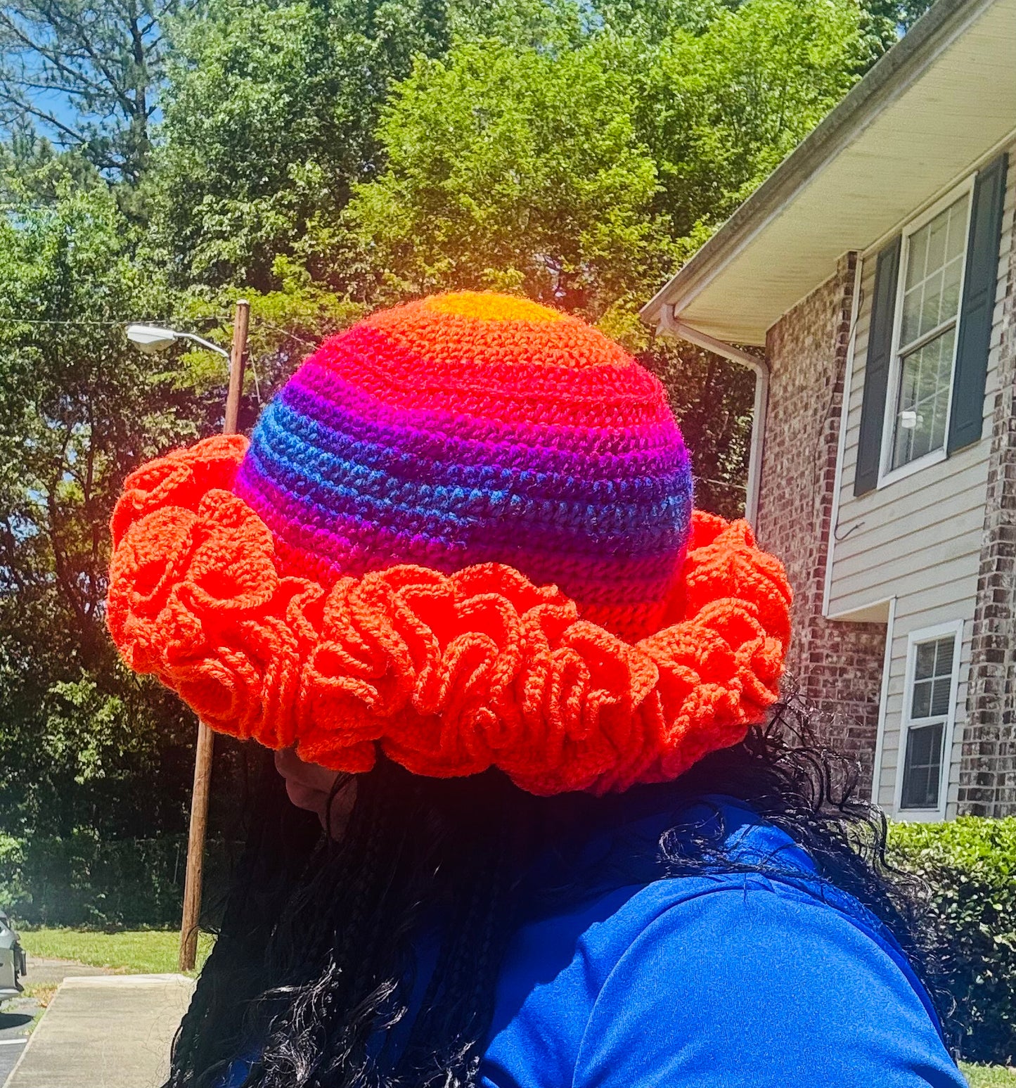 Crochet Ruffle Hat